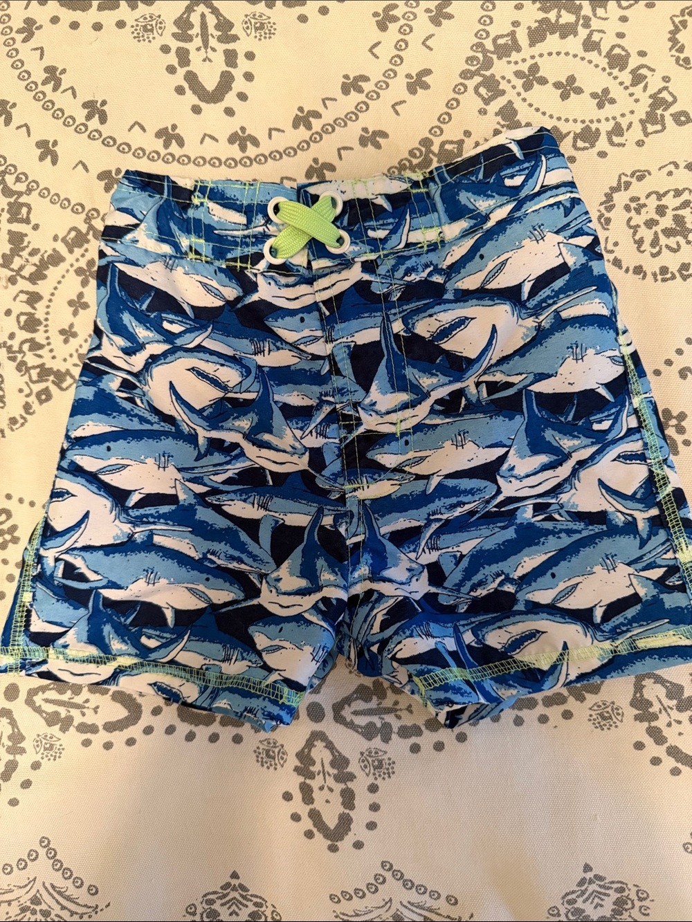 Size 18 Months Blue Shark Swim Shorts